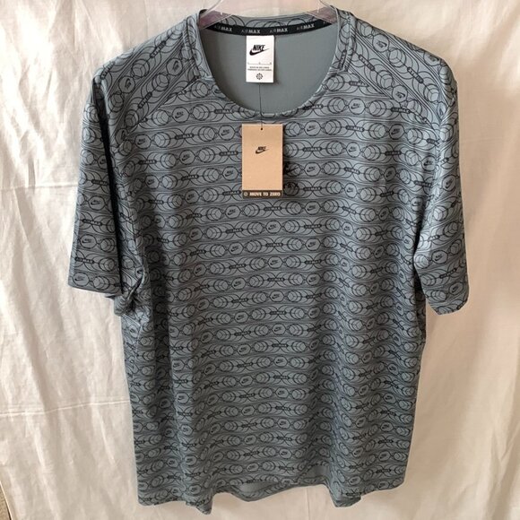NIKE Men's Air Max Printed Graphic T-Shirt in Dark Grey Sz LARGE - Picture 1 of 6